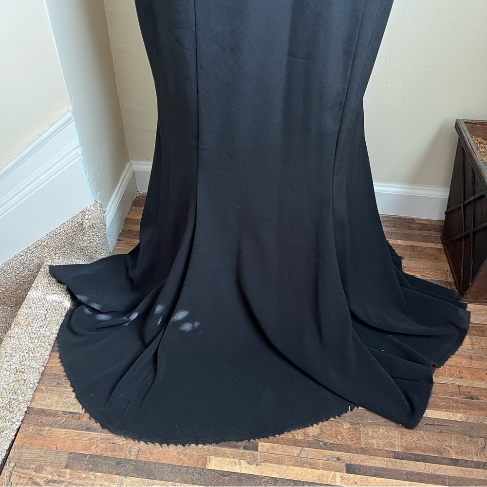 Sugarplum Vintage Rope Neck Sequin Bodice Mermaid Formal Gown Black Sz M - Picture 5 of 16
